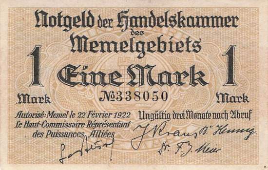 1 Mark 1922